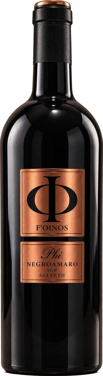 Bottiglia di Negroamaro, linea PHI F’OINOS