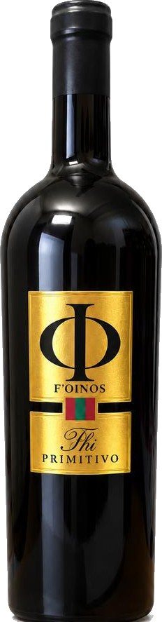 Bottiglia di Primitivo, linea PHI F’OINOS