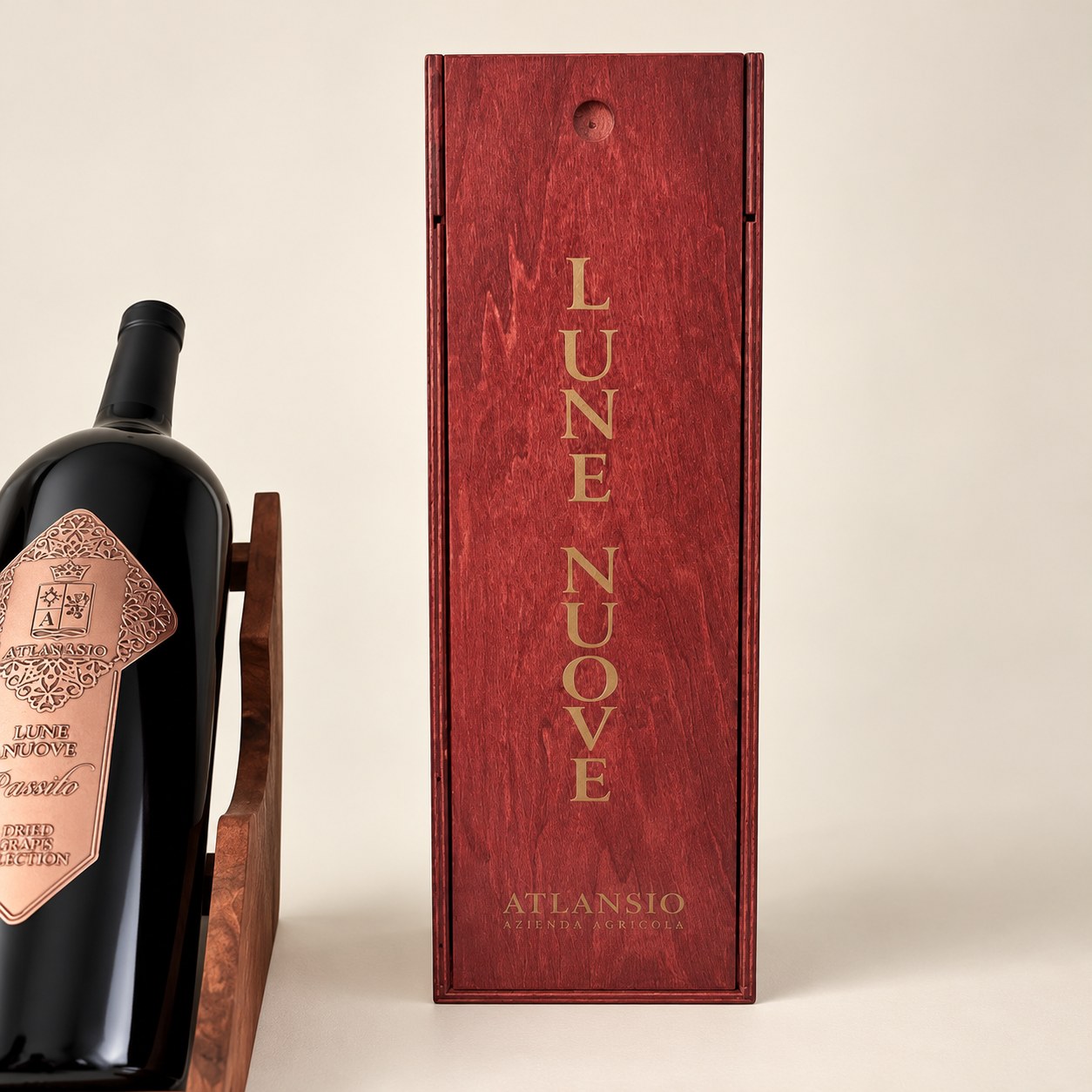 Lune Nuove · cofanetto, confezione regalo in legno Attanasio