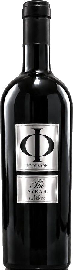 Bottiglia di Syrah, linea PHI F’OINOS